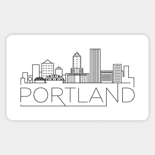 Portland Minimal Skyline Magnet